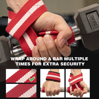 Fitness Lifting Wrist Straps Brace for Weightlifting Crossfit Bodybuilding Gym Strap Wrist Support Custom Logo