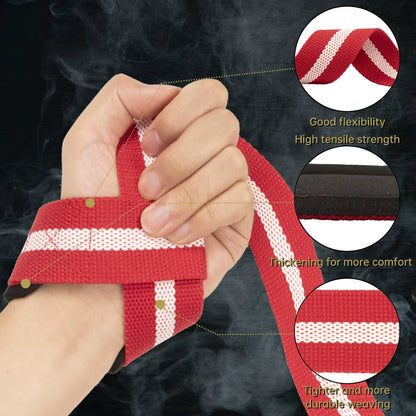 Fitness Lifting Wrist Straps Brace for Weightlifting Crossfit Bodybuilding Gym Strap Wrist Support Custom Logo